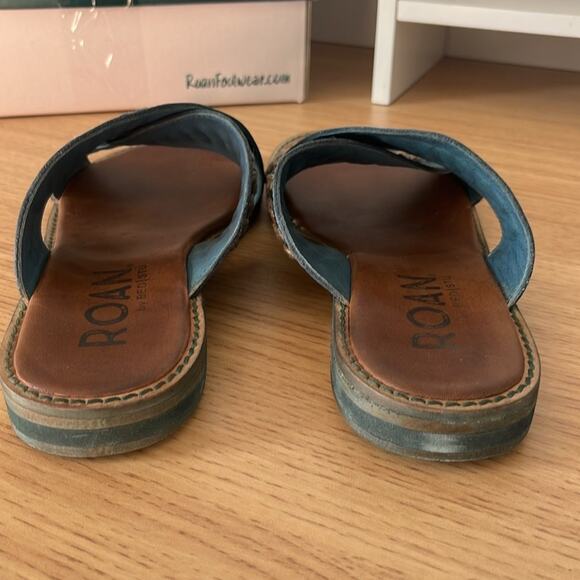 Roan by Bed Stu Buttress Dark Teal Sandal Womens Size 6.5 - Picture 7 of 11